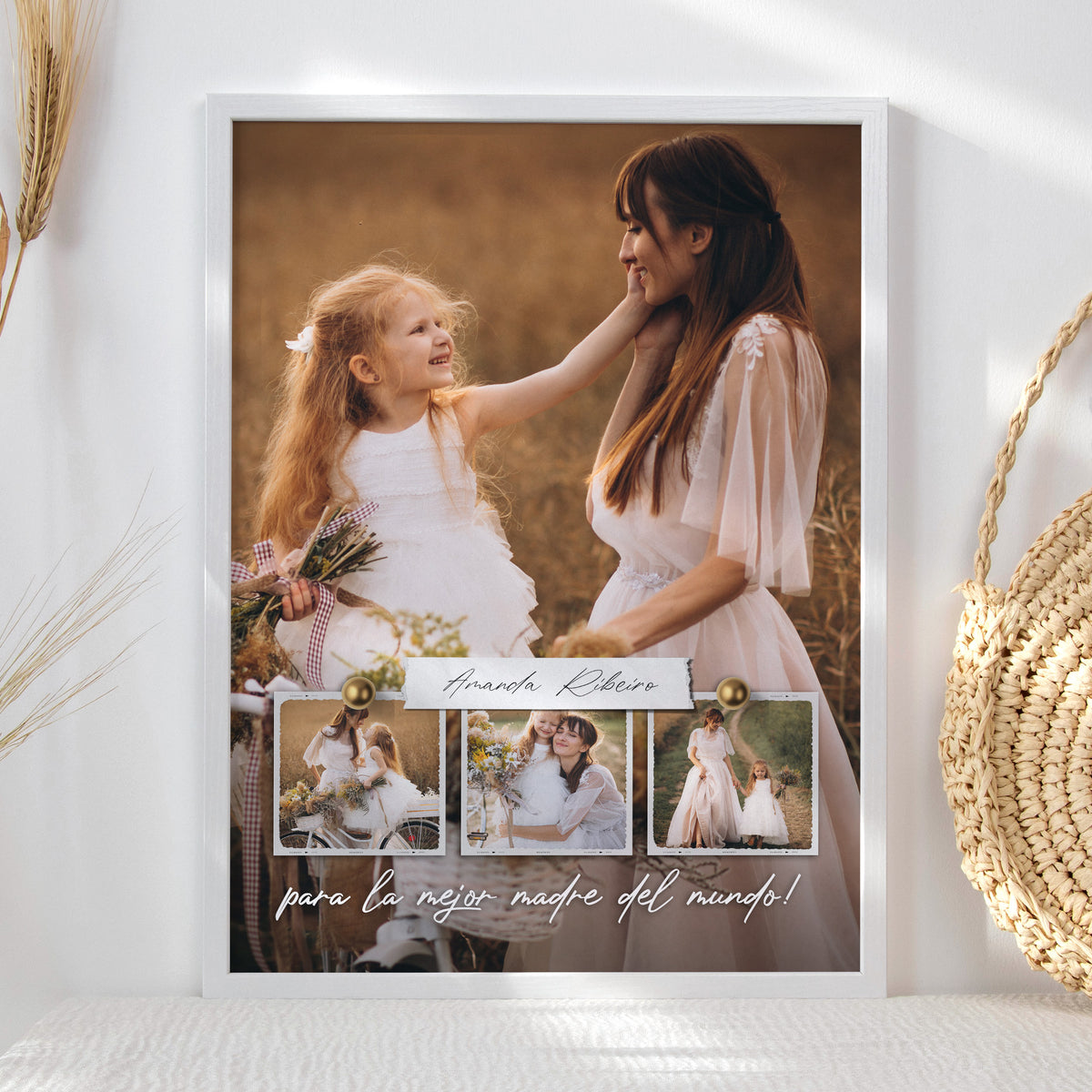 Cuadro Día de la Madre 40x30cm Con tus Fotografías